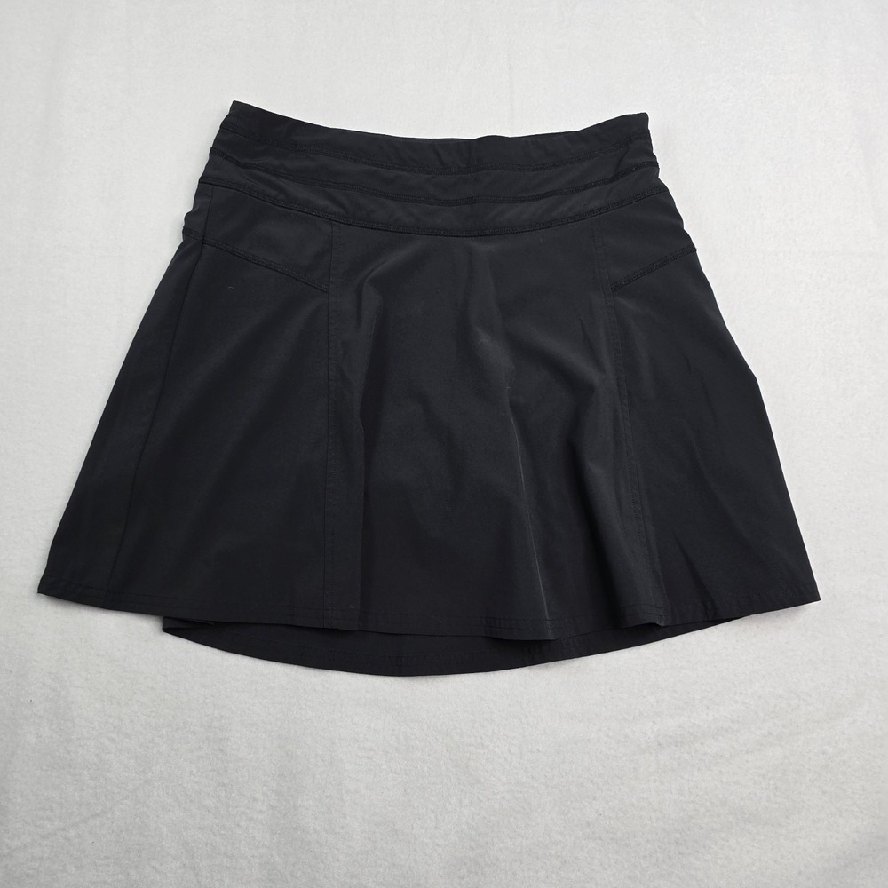 Athleta Everyday Skort Tennis Training Black Side‎ Zipper Women's Size 2 Skirt